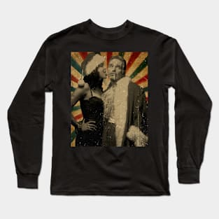 Bad Santa // Photo Vintage Retro Look Fan Design Long Sleeve T-Shirt